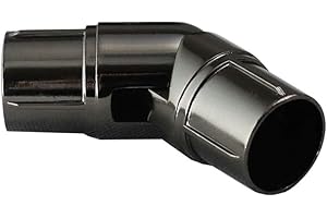 CASEETO 19mm & 28mm Single Corner Bay Window Curtain Pole Elbow Joint Connector Bracket Rod (Black Graphite Chrome, 28mm Diameter Poles)