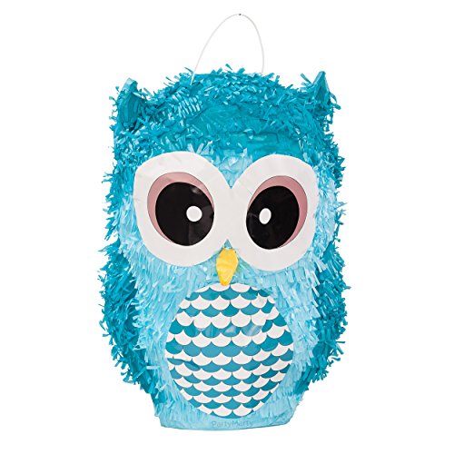 PINATA-SET: Pinata Süße Eule + Schläger + Maske + Trolli Süßigkeiten-Füllung + Konfetti – PARTYMARTY GMBH® - 3