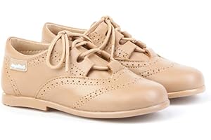 ANGELITOS Zapatos inglesitos de Piel para Niña y Niño (Unisex). Marca Modelo 505. Calzado Infantil Hecho EN España