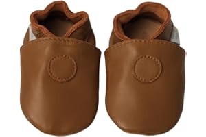 Dotty Fish Unisex Soft Leather Baby & Kids Shoes - Classic Designs, Barefoot, Non-Slip Suede Sole, Podiatrist Recommended, Lightweight, Flexible, Breathable, British Brand, Boys & Girls 0-5 Years