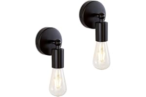 TYhogar 2 PCS Industriel Mural Intérieur E27 Lampe Murale Intérieure Orientable à 180° Mural Applique Murale Vintage pour L'éClairage du Salon Chambre Couloir Restaurant