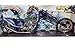 Price comparison product image Custom Blue Chopper, 1:12 scale Plastic Model Motorcycle, die-cast