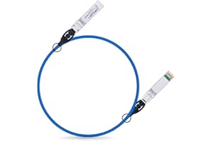 ipolex 10G SFP+ Copper Cable, Blue SFP+ DAC, 10GBASE-CU Direct Attach Copper Cable, 10Gb/s Passive Twinax Cable Compatible for Cisco, Ubiquiti, Meraki, Mikrotik, Intel and more. 1-meter, 1-Pack.
