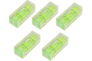 MLMLH Nivel de Burbuja Cuadrado, 5Pcs Mini Nivel de Burbuja, Nivel de Columna Cuadrada, Burbuja de Nivel de Espíritu, Herramienta de Medición de Pequeño, para la Medición del Equilibrio(15*15*40MM)