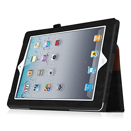 Fintie iPad 2 / 3 / 4 Hülle Case – Folio Slim Fit Kunstleder Schutzhülle Cover Tasche Etui mit Auto Schlaf / Wach Funktion für Apple iPad 2 / iPad 3 / iPad 4, doppelfarbig - 4