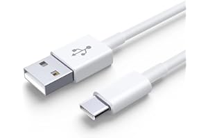 NEBITE USB C Charger Cable 6FT/1.8M USB to USB C Fast Charging 3.1A Type C Charging Cable for iPhone 16/15 Pro, Samsung Galaxy S24/S23/S22, Huawei, Google Pixel, iPad, Switch, PS5 - White