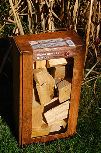 Kirsche Wood Chunks / Cherry Chunks Räucherklötze / Smokerholz direkt vom Holzhof, 100% Natürlich für optimales Raucharoma, 1,5Kg