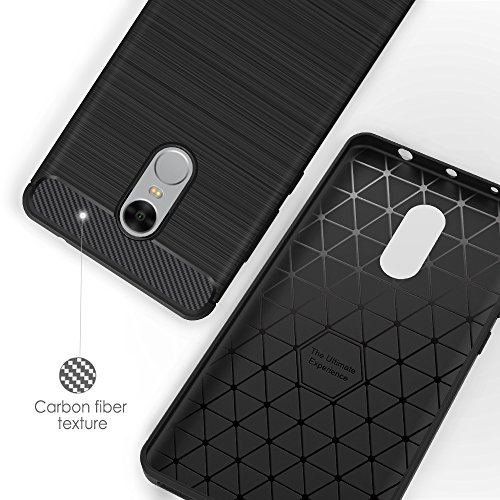 Simpeak para Xiaomi Redmi Note 4 Funda  Funda Redmi Note 4 Carcasa Redmi Note 4 Funda Note 4X Gel Silicona TPU Case 5 5 Pulgadas  Negro