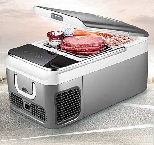 Preisvergleich Produktbild Comprajunta Minikörper Auto Kühlschrank Gefrierschrank Für Zu Hause, Digitalanzeige, Anti-Agitation,18L