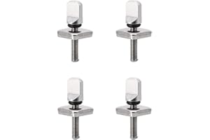 HUNDREDWEAT 4 Set di Viti da Surf Vite per Tavola da Surf Tavola da Surf Longboard Vite Della Pinna Della Tavola da Surf Durevole, per Long Board, Surfboard, Paddle Board e Stand Up Paddle Body Board (Argento)