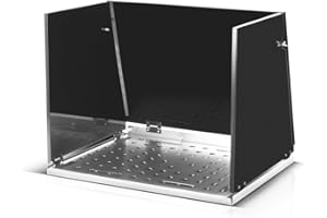 STAHLWERK Schweißtisch-Aufsatz 500 x 400 mm – mobile Schweißkabine, klappbare Schweißtischerweiterung für Werkbänke und Montagetische mit D16 Lochplatte für Spannwerkzeuge (SA-500 ST)