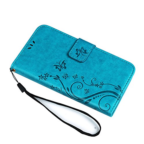 Funda Libro para Samsung Galaxy S6 de Cuero Impresi  n Con Tapa y Cartera Correa de mano - Mavis s Diary Carcasa PU Leather Con TPU Silicona Case Interna Suave Soporte Plegable Ranuras para Tarjetas y Billetera Cierre Magn  tico - Funda Hecho para Samsung Galaxy S6