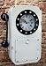 Produktbild Livitat® Schlüsselkasten Schlüsselschrank 35 cm hoch Metall Retro Vintage mit Uhr und Telefon LV5097 (Weiß)