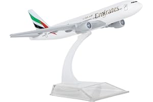 Nhemeylp Model Plane, Boeing 777 Airplane Model 1/400 Diecast Airplanes Model Aircraft with Stand for Collection and Display Aviation Enthusiast Gift