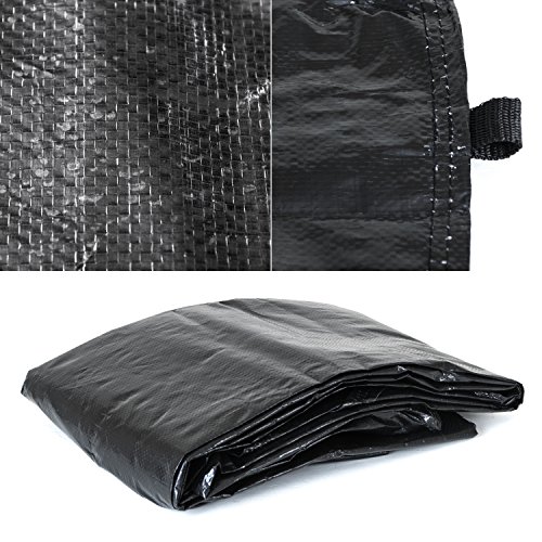 Ampel 24 Trampolin Abdeckplane | Wetterschutzplane für Gartentrampolin 244 – 490 cm | UV-beständig | schwarz - 2