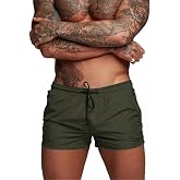 Donason Men's Swim Shorts Quick Dry Swim Trunks Men's Swim Shorts Running Sports Shorts with Mesh Lining and Pockets