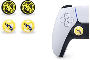 M MARIE MADELEINE EMPORIUM MMEGaming Tapas de Joystick compatibles con Mando PS5 PS4 Xbox, Funda Joystick PS4, Grips Mando Play 4, Accesorios PS5, Ps5 Controller, Funda Mando PS5 (Fútbol)