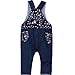 Wawoo®Unisex Baby Soft Denim Dungarees Overalls Toddlers Jeans Jumpsuits Playsuit Romper Outfits Pants Kids Infant Bodysuits Trousers Girls Boys 6 9 12 18 24 36 Months