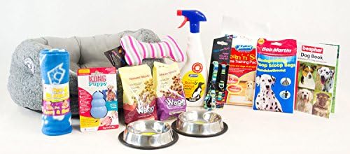 Small Puppy Dog Starter Kit - With Blue Collar &amp; Lead Set