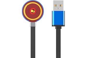 Kissmart MCC 3 Chargeur pour Olight Odin/Odin Mini/PL-Pro/Baton3/Warrior Mini2/Perun 2/Seeker 3 Pro/Warrior 3s/Baldr Pro R | Câble de charge USB de rechange pour lampes de poche (1 m)