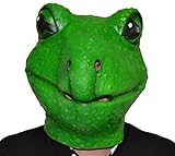 Queenshiny máscara de látex animales (rana)