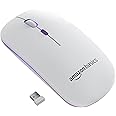 amazon basics Rechargeable Wireless Mouse with RGB LED Backlit 1600 DPI Ergonomic Mouse for Laptop, PC