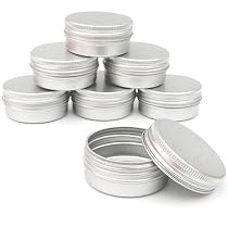 12 Stück Aluminiumdosen Mit Deckel - Leer, 60 Ml, Für Lippenbalsam, Cremes, DIY