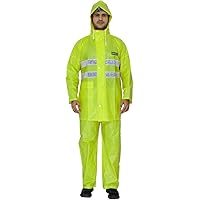 THE CLOWNFISH Rain Coat for Men Waterproof for Bike Reversible Double Layer with Hood Raincoat for Men. Set of Top and…