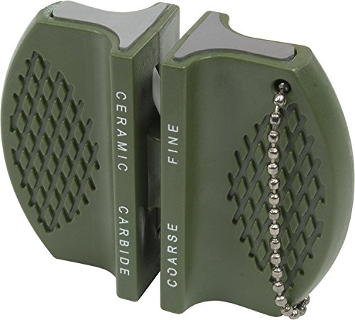 Oramics Micro Messerschärfer Mini für Outdoor, Jäger und unterwegs Schärfwerkzeug Messerschleifer, verschiedene Farben!…