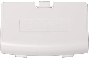 FEIYEN Battery Cover Shell Replacement for GBA Controller Back Door Lid(White)