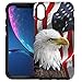 Price comparison product image Protective Designer Vinyl Skin Decals/Stickers for OtterBox Symmetry iPhone Xs Max Case -Bald Eagle American Flag Design Patterns - Only Skins and NOT Case - by [TeleSkins]