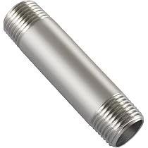 thumbnail image 2 of Aazon.co: LASCO 32-2052 Stainless Steel Pipe Nipple With 1 1/4-Inch Ale Pipe Thread 2 of 11
