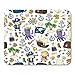 Produktbild AOCCK Gaming Mauspads, Gaming Mouse Pad Pirate Adventures Party Kindergarten for Children Treasure Pirates Octopus Whale 11.8"x 9.8" Decor Office Nonslip Rubber Backing Mousepad Mouse Mat