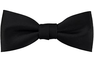 TigerTie Nœud papillon uni pour bébé Taille 29 à 50 cm Tour de cou réglable + boîte de rangement