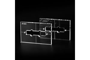 Musiclily Pro CNC Acrylique Précis Pickup Routing Templates Set pour Standard Jazz Bass Micro Manche et Chevalet