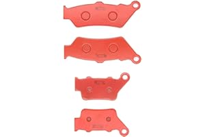 MEXITAL cerámica Pastillas de freno Delanteras + Traseras para F650GS (99-17)/F 700 GS (13-18)/F650ST (97-00)/F 650 Dakar (99-07)/F650CS Scarver (00-07)/F 800 GS Adventure (12-18)/F 800 GT/GTS (08-18）