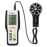 FIXKIT Digital Anemometer for measuring Wind Speed, Wind Chill and Temperature, Calculate an Area in in CFM or CMM, Handheld Device for Sailing, Fishing, Kite Flying e Mountaineering ect.