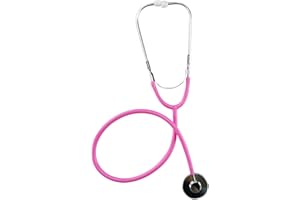 MFUOE Kids Stethoscope Toy Simulation Doctor Nurse Working Nursing Stethoscope for Kids Educational Toy for Children (Pink)