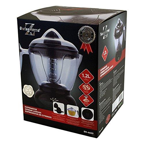 Elektrischer Entsafter mit 2 Presskegel für verschiedene Fruchtgröße 1,2 Liter Saftbehälter (Zitruspresse, Orangenpresse, Saftpresse, 40 Watt, Anti Rutsch Füße) - 2