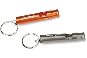 Lifesystems Aluminium Mountain Whistle With Key-Ring attachment For The Outdoors, Camping And Hiking