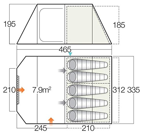 Preisvergleich Produktbild Vango Iris 500 herbal