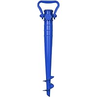 Sekey Sonnenschirmhalter Strand Oder Erde Grün mit Bodendübel für Sonnenschirm (Blau)