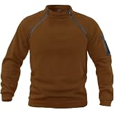 Genius Store Men's Fleece Outdoor Zipper Kombat Tactical Fleece with Pocket