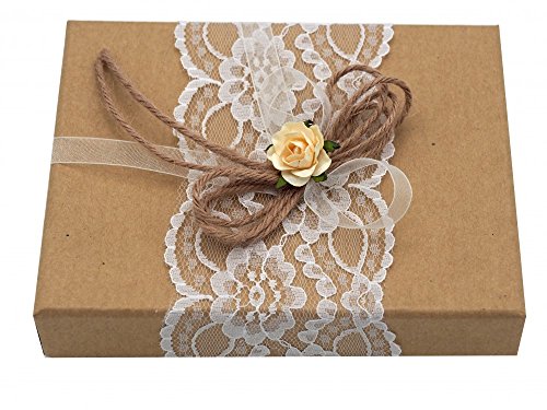 Geldgeschenk Verpackung Geldverpackung Natur Vintage Hochzeit Urlaub - 3