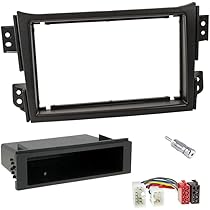 Mascherina Autoradio 1 DIN Per Opel Agila, Corsa, Combo, Vectra, Vivaro - Adattatore Installazione Nero - Foto 2