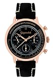 Gigandet Herrenuhr Multifunktion Quarz Datum Analog mit Lederarmband G45-005