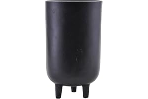 House Doctor Sadzarka Jang, drzewo mango, żelazo, czarny, oksydowany, wys.: 26 cm, śr. 15 cm