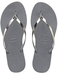 Havaianas de la mujer le metálico chanclas