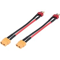 2 Adattatori XT60 Maschio E Femmina – Cavo In Silicone 14AWG, 10 Cm, 88A, Per Batterie LiPo E Applicazioni RC - 5