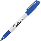 Sharpie Fine Permanent Mark&ouml;r, Yuvarlak U&ccedil;, Mavi